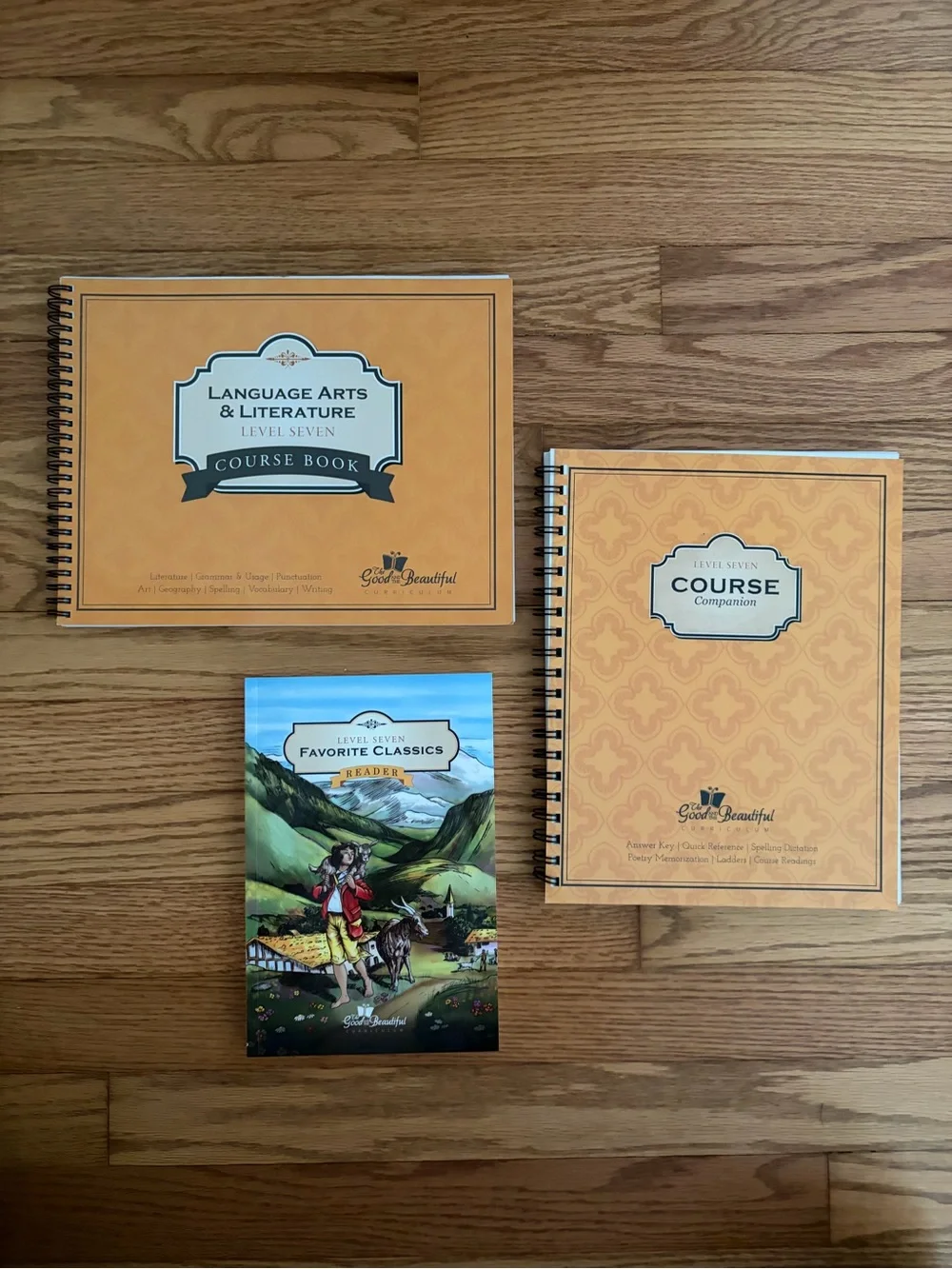TGAB Good and Beautiful Level Seven Orange Course Book Set